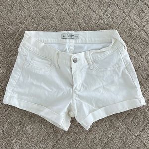 Abercrombie & Fitch White Denim Shorts